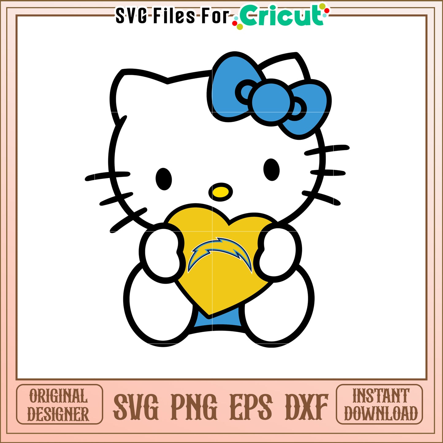 Hello Kitty Chargers SVG Design