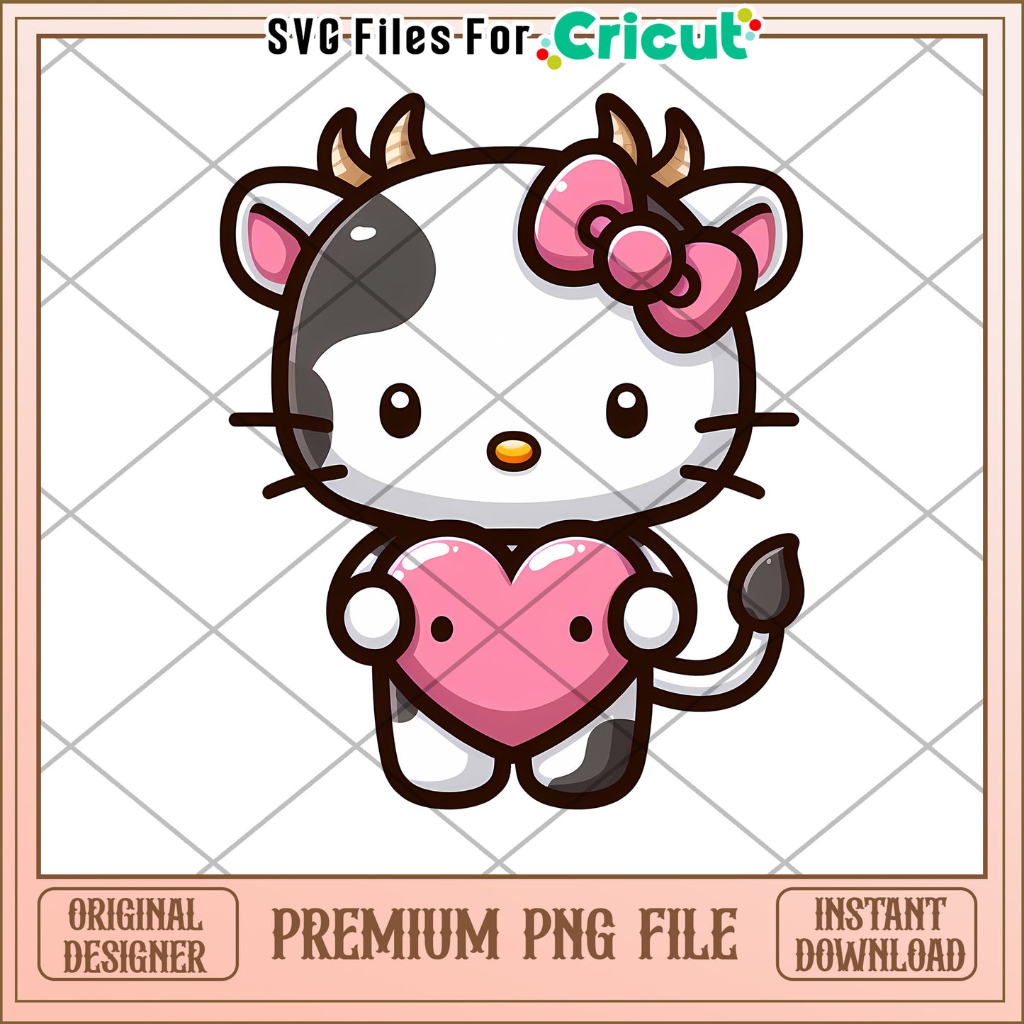 Hello Kitty Cow PNG Download