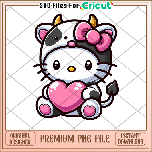 Hello Kitty Cow PNG File