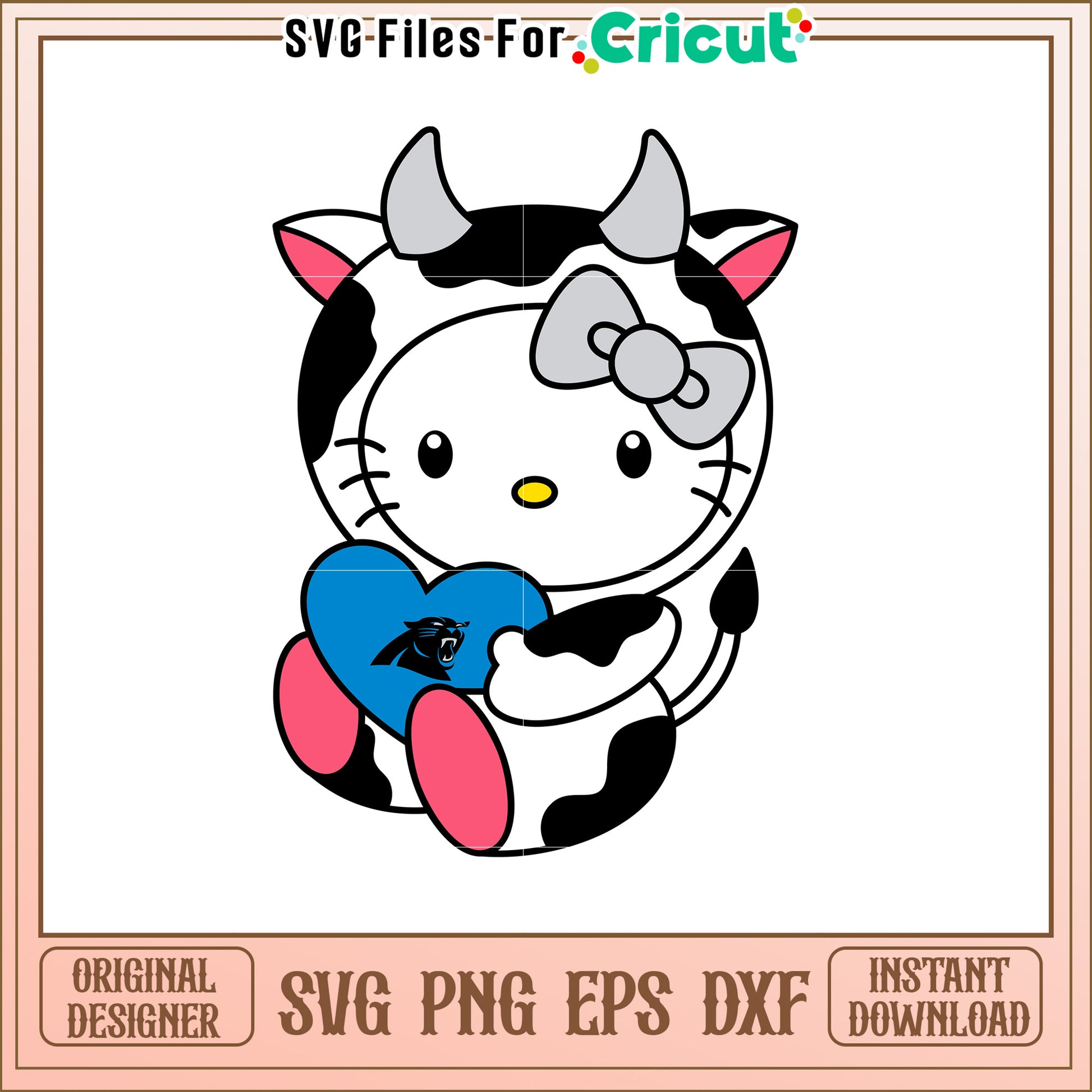 Hello Kitty Cow SVG Design