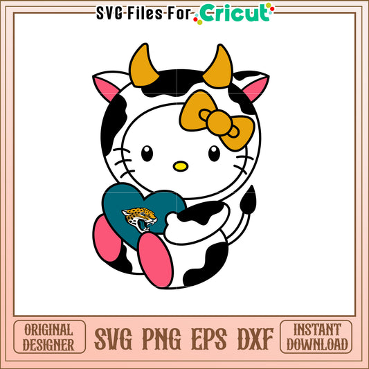 Hello Kitty Cow SVG Design Download