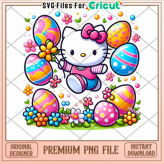 Hello Kitty Easter PNG Cricut Design