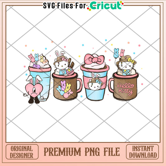 Hello Kitty Easter PNG Sublimation