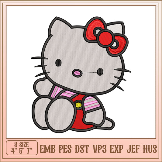 Hello Kitty Embroidery Design