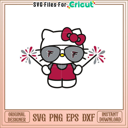 Hello Kitty Falcons SVG Design