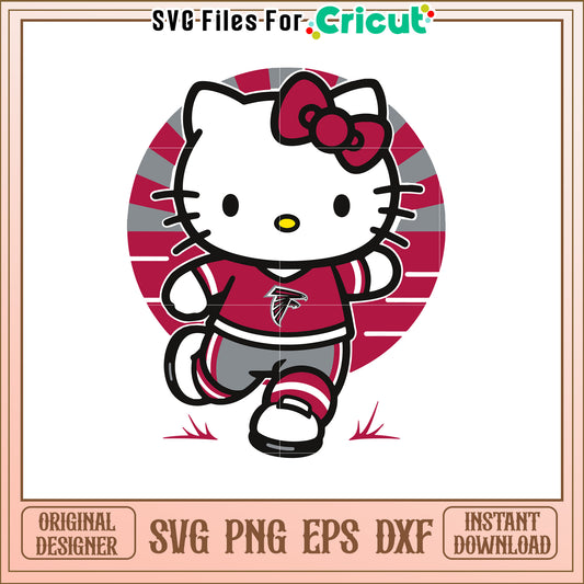 Hello Kitty Football SVG Design Sporty Style Fun