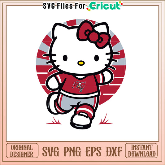 Hello Kitty Football SVG Design for Fans 40-45 Characters