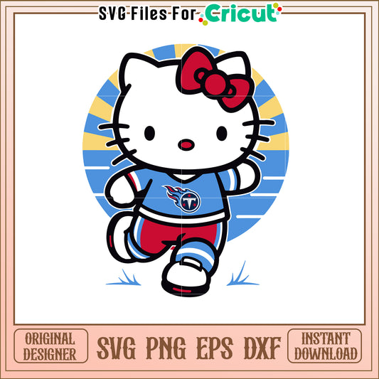 Hello Kitty Football SVG Design for Fans and Crafters