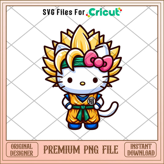 Hello Kitty Hello Vegeta png, naruto png, digital download