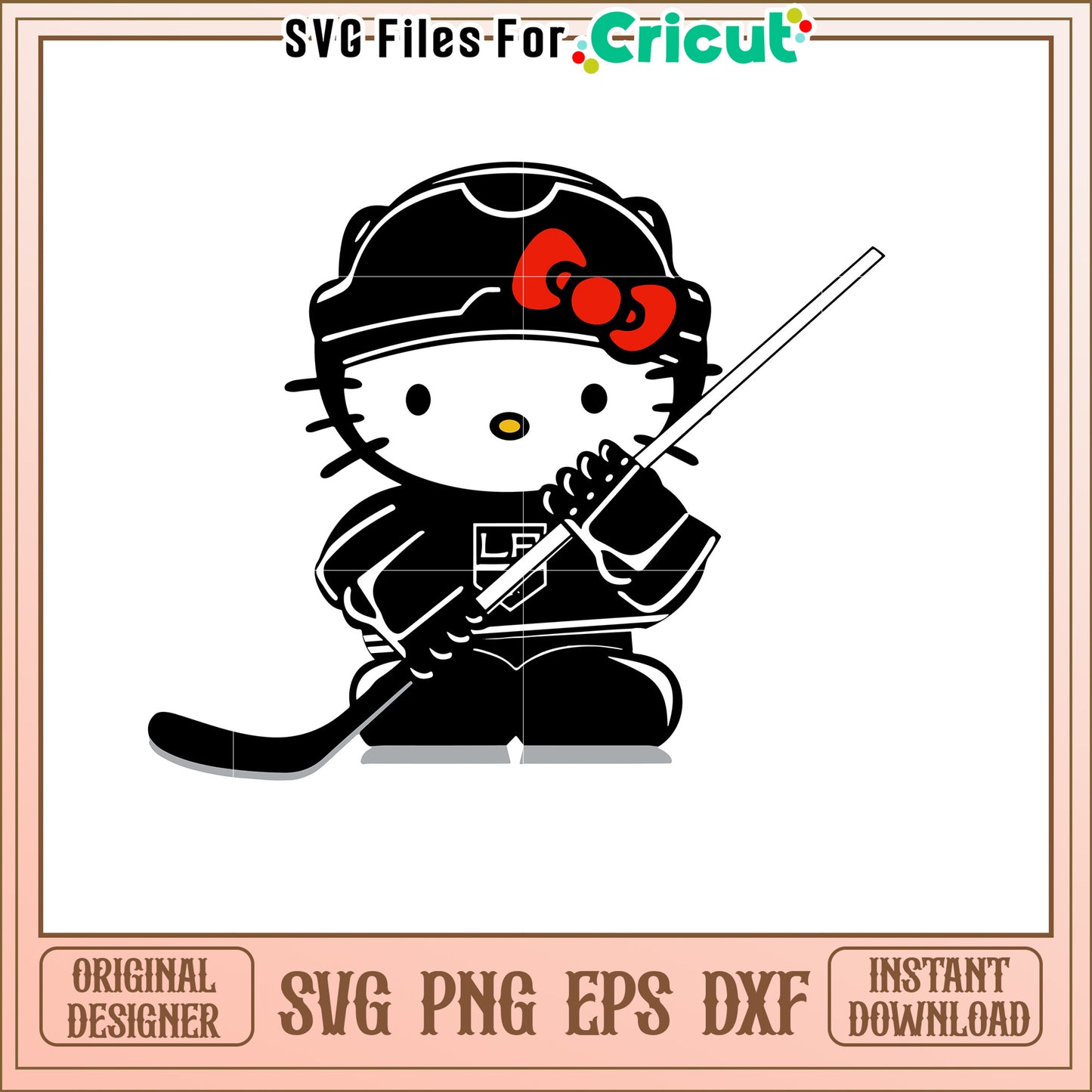 Hello Kitty Hockey SVG