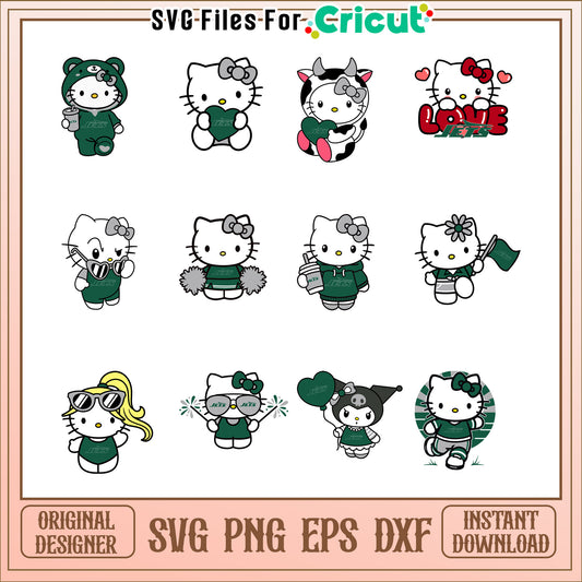 Hello Kitty Jets Bundle SVG PNG EPS DXF