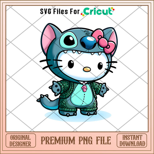 Hello Kitty  Lilo And Stitch green png, Disney characters png, Digital Download