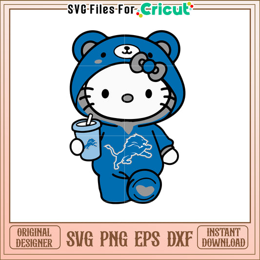 Hello Kitty Lions SVG Design