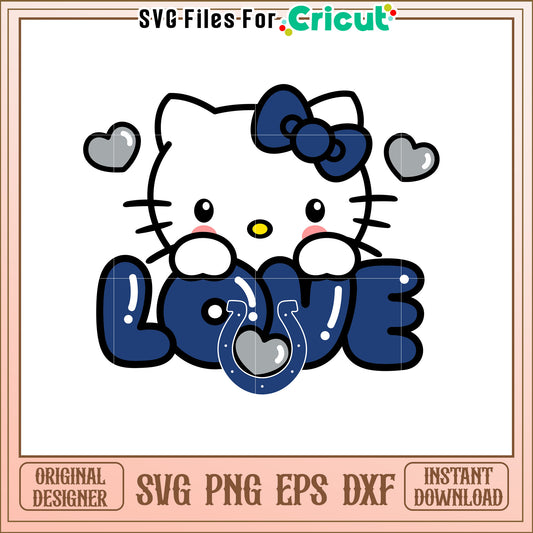 Hello Kitty Love SVG Design