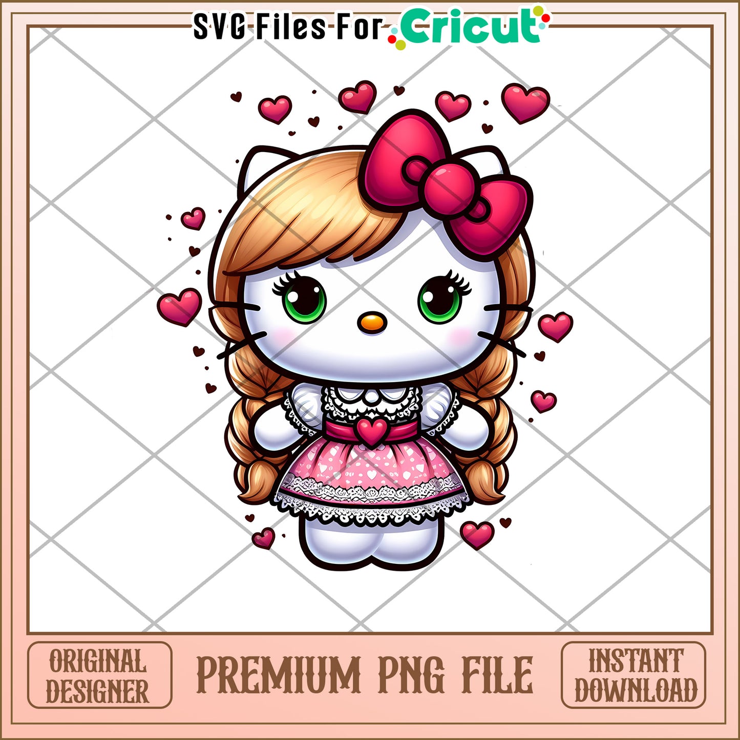 Hello Kitty PNG Valentines Day Design