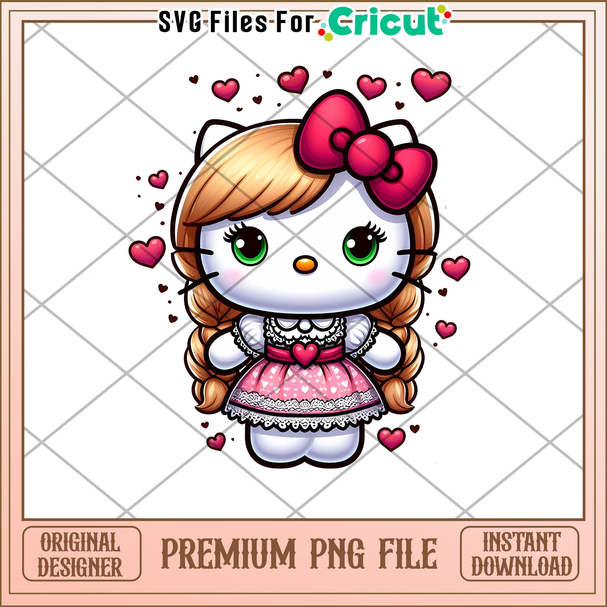 Hello Kitty PNG Valentines Day Design