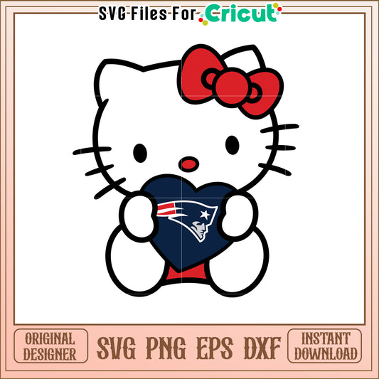 Hello Kitty Patriots SVG Design