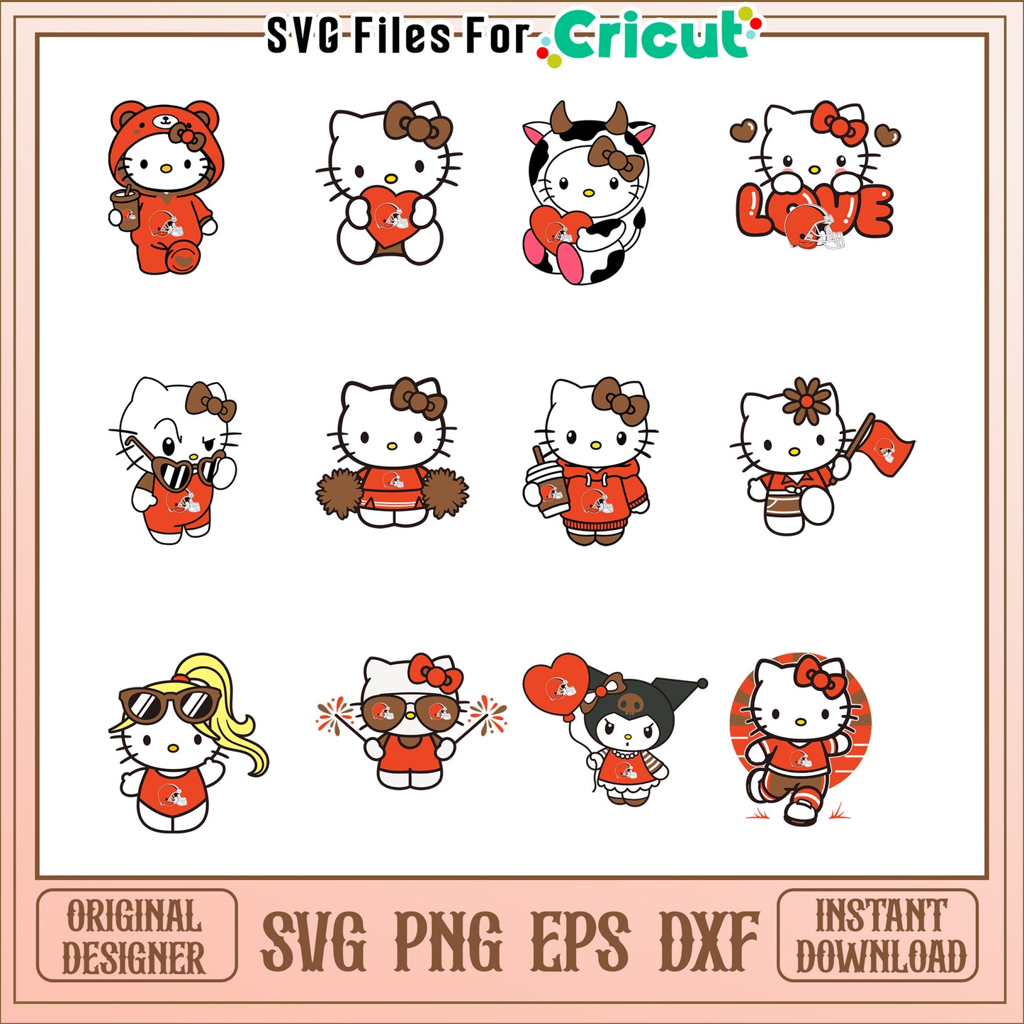 Hello Kitty SVG Bundle Instant Download