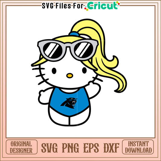 Hello Kitty SVG Design Cool Cat in Sunglasses