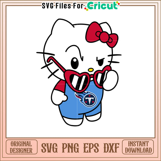 Hello Kitty SVG Design Cool Sunglasses Fan Art