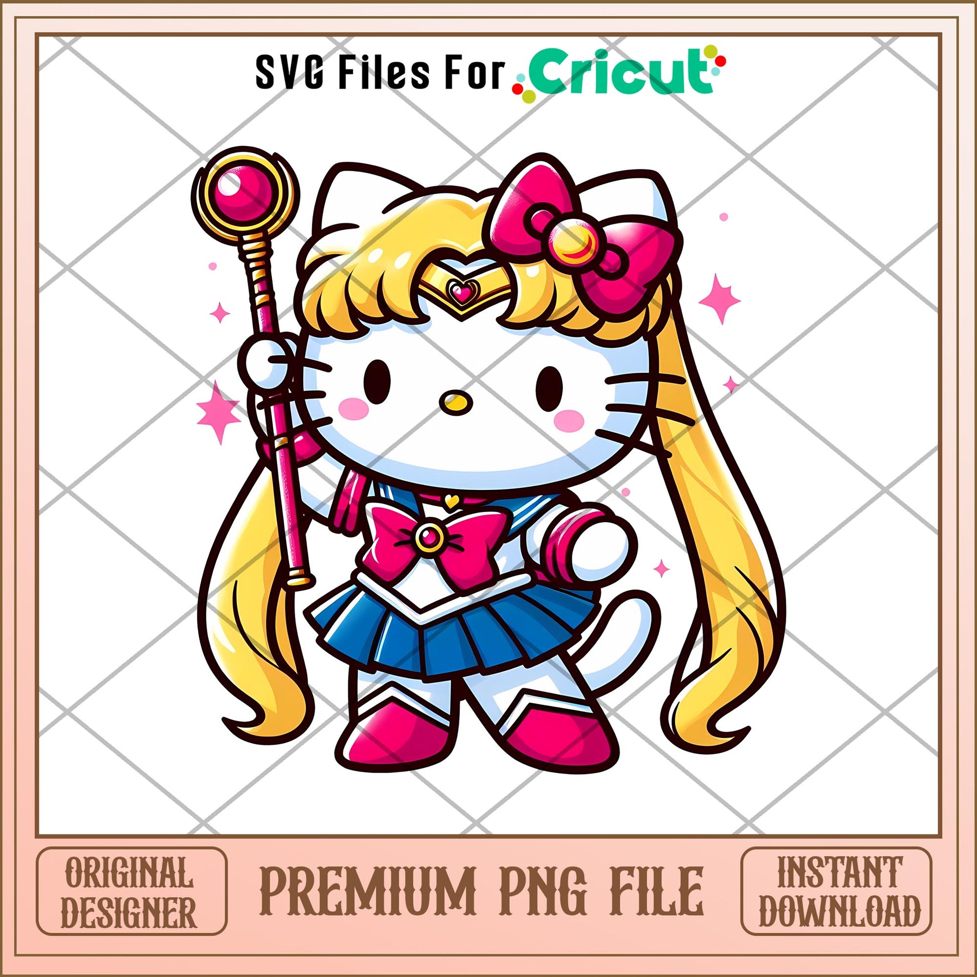 Hello Kitty Sailor Moon png, quotes png,png, digital download