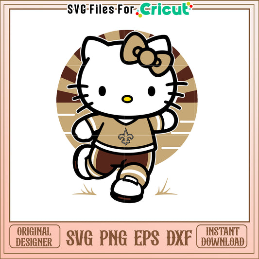 Hello Kitty Saints SVG Design Download