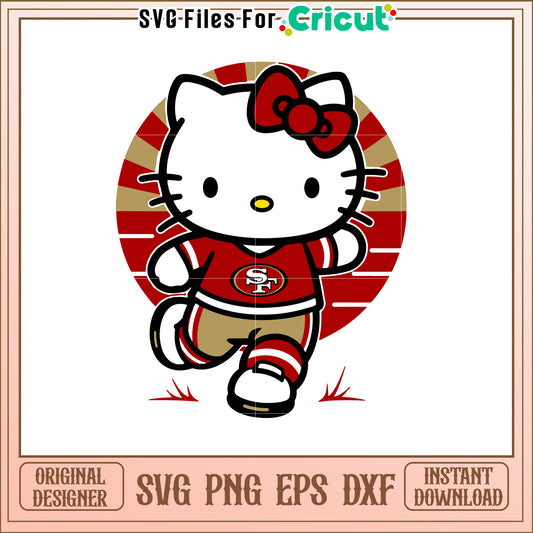 Hello Kitty San Francisco Theme SVG Design Cute Art