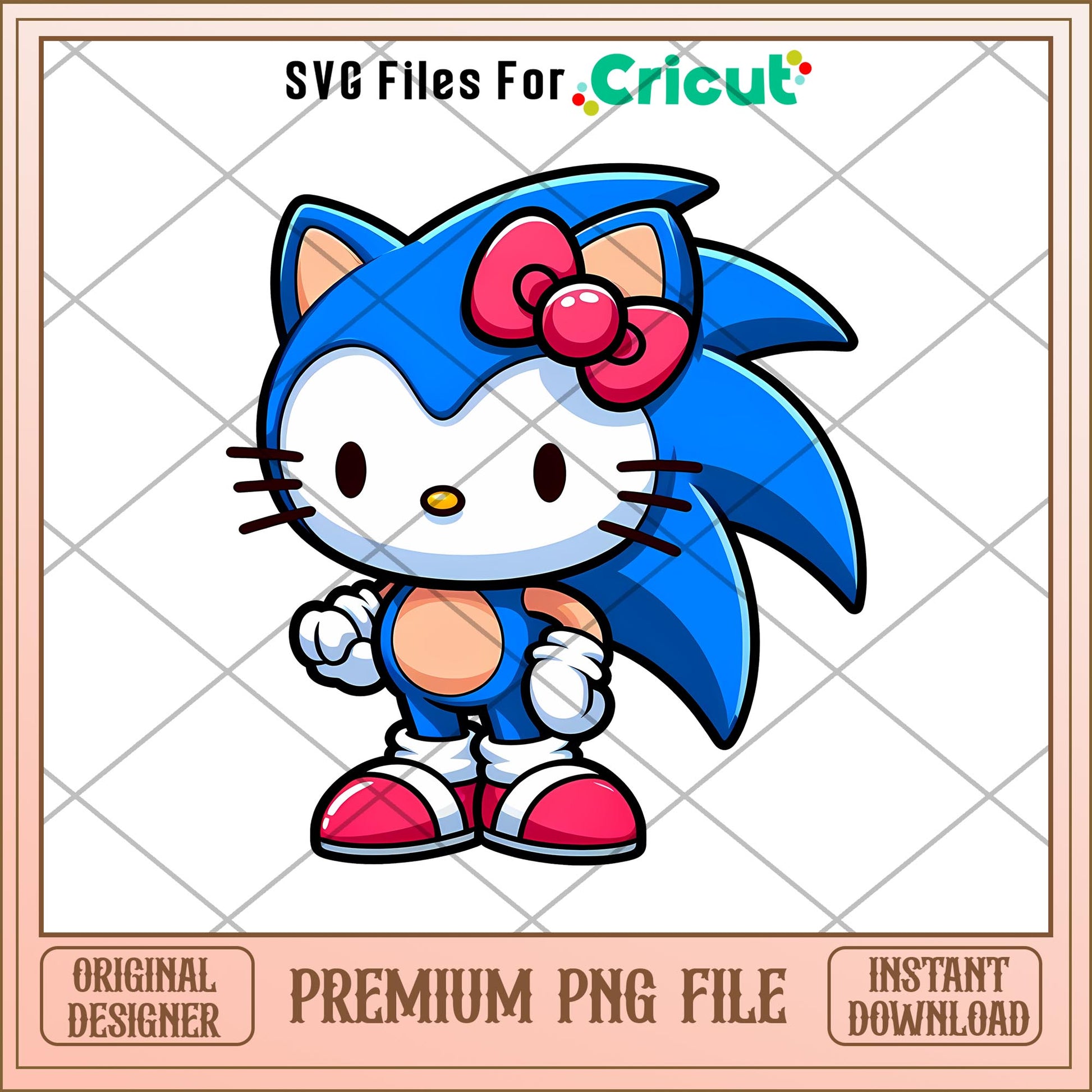 Hello Kitty Sonic The Hedgehog png, sonic dream team png, digital download