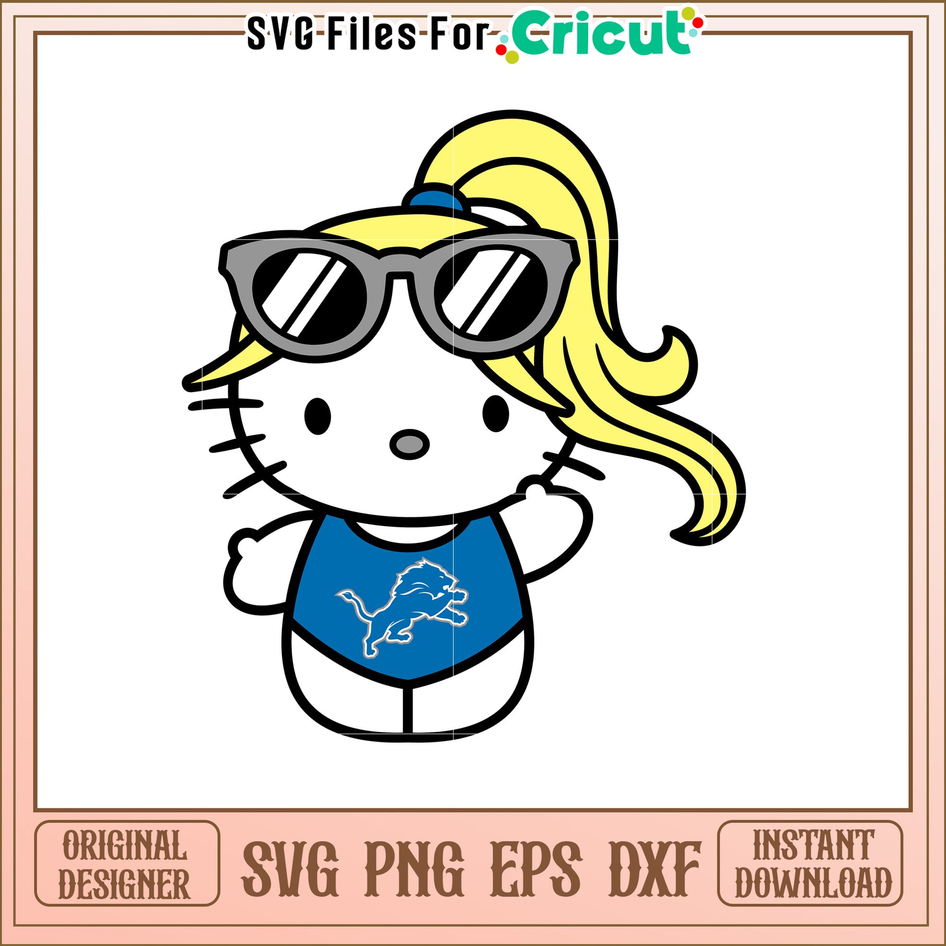 Hello Kitty Sports Fan SVG Design for Kids Fun