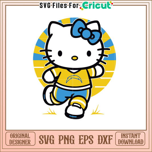 Hello Kitty Sports SVG Design for Cheer Fans