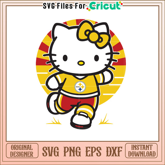 Hello Kitty Sporty SVG Design for Fun Projects