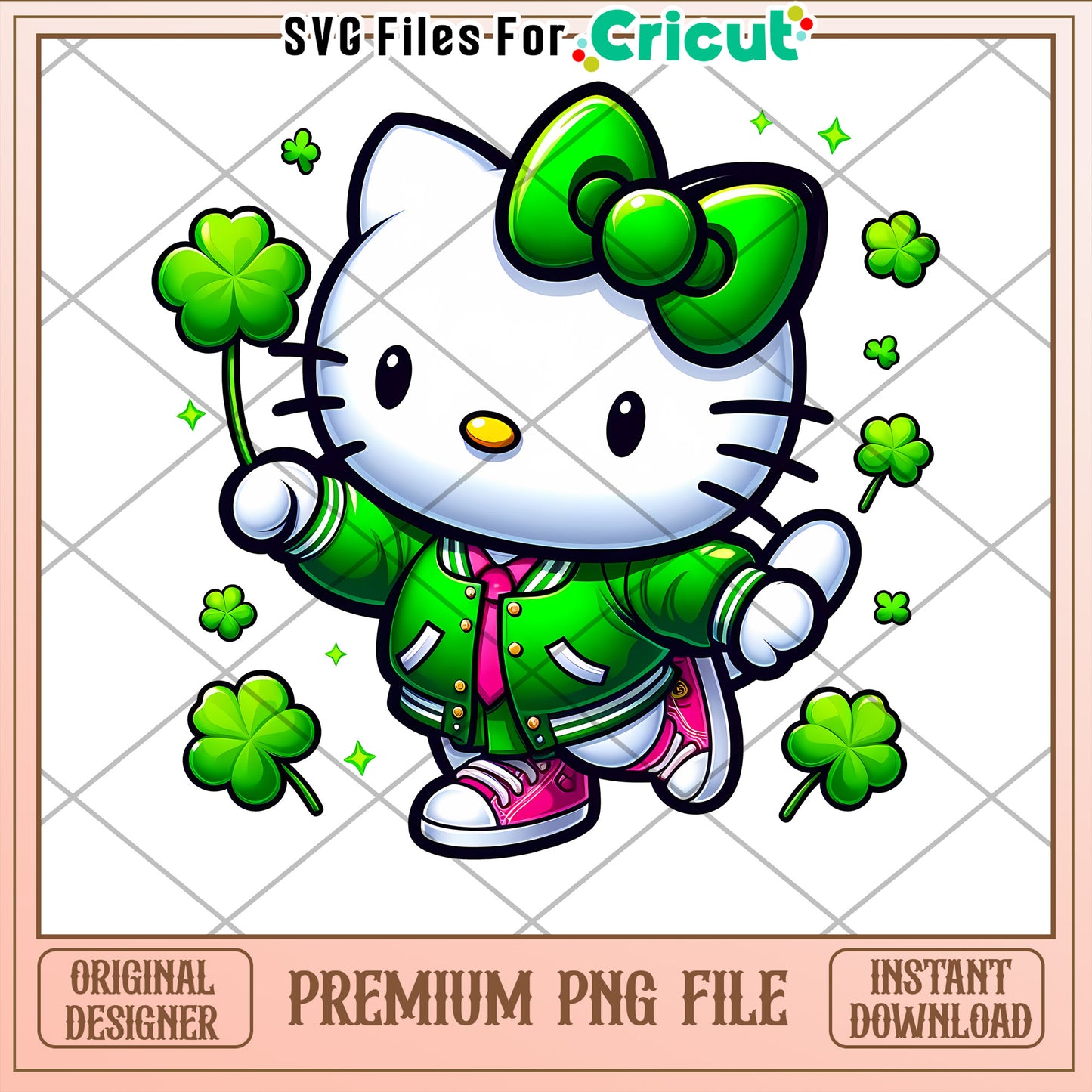 Hello Kitty St Patricks Day PNG