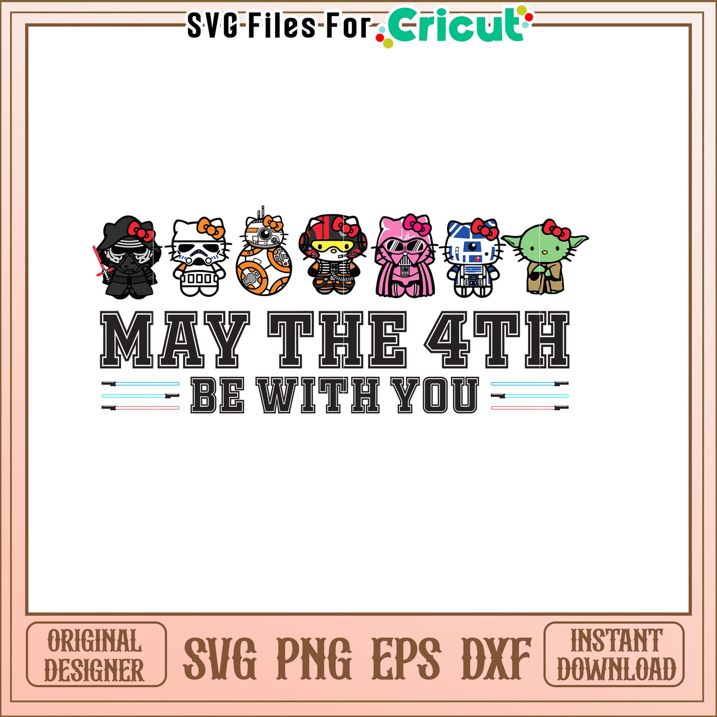 Hello Kitty Star Wars SVG