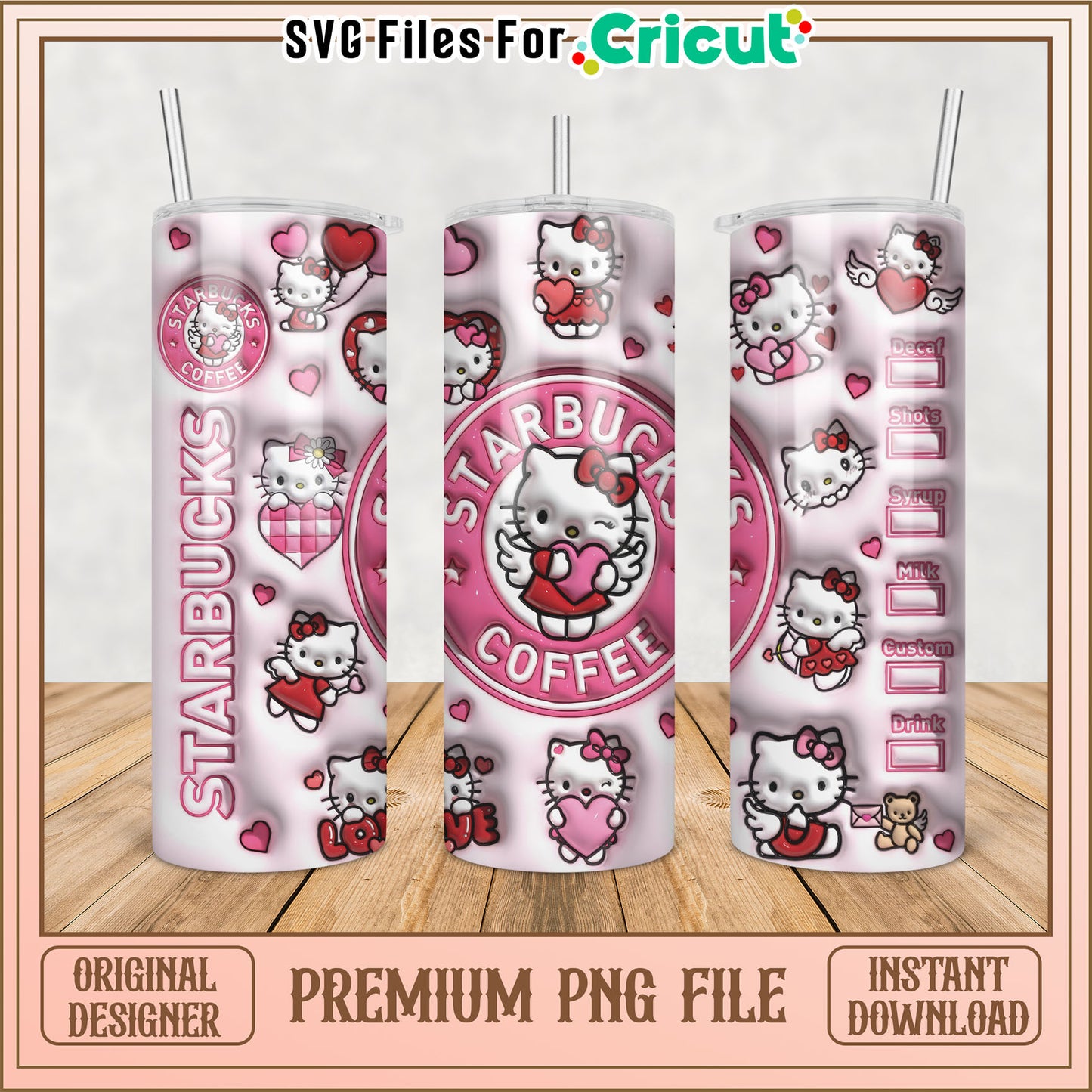 Hello Kitty Starbucks Tumbler PNG