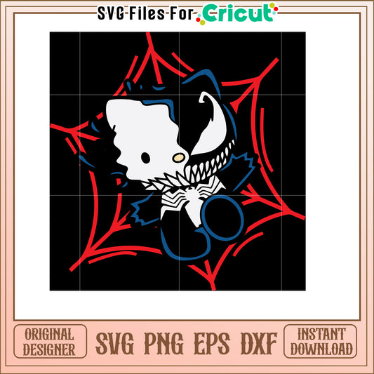 Hello Kitty Venom SVG Cut File