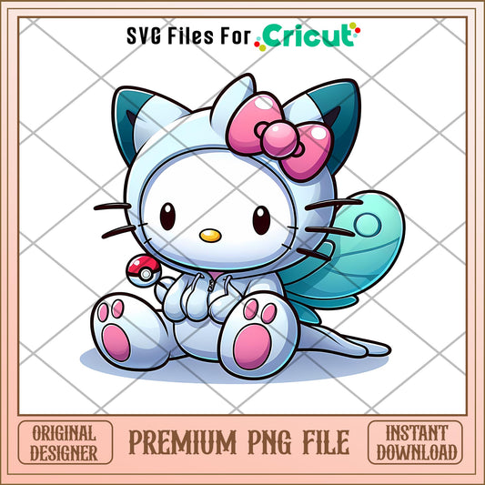 Hello Kitty  meowth design png, pokemon png, Digital Download