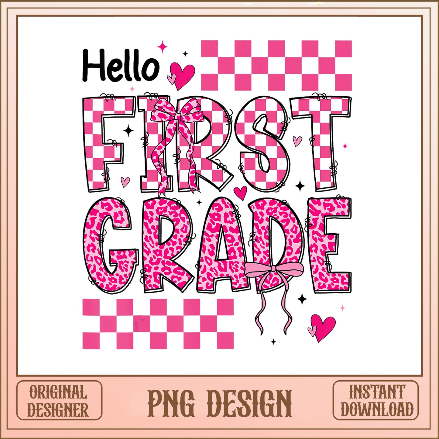 Hello First Grade PNG, Back To School PNG, First Grade Teacher PNG