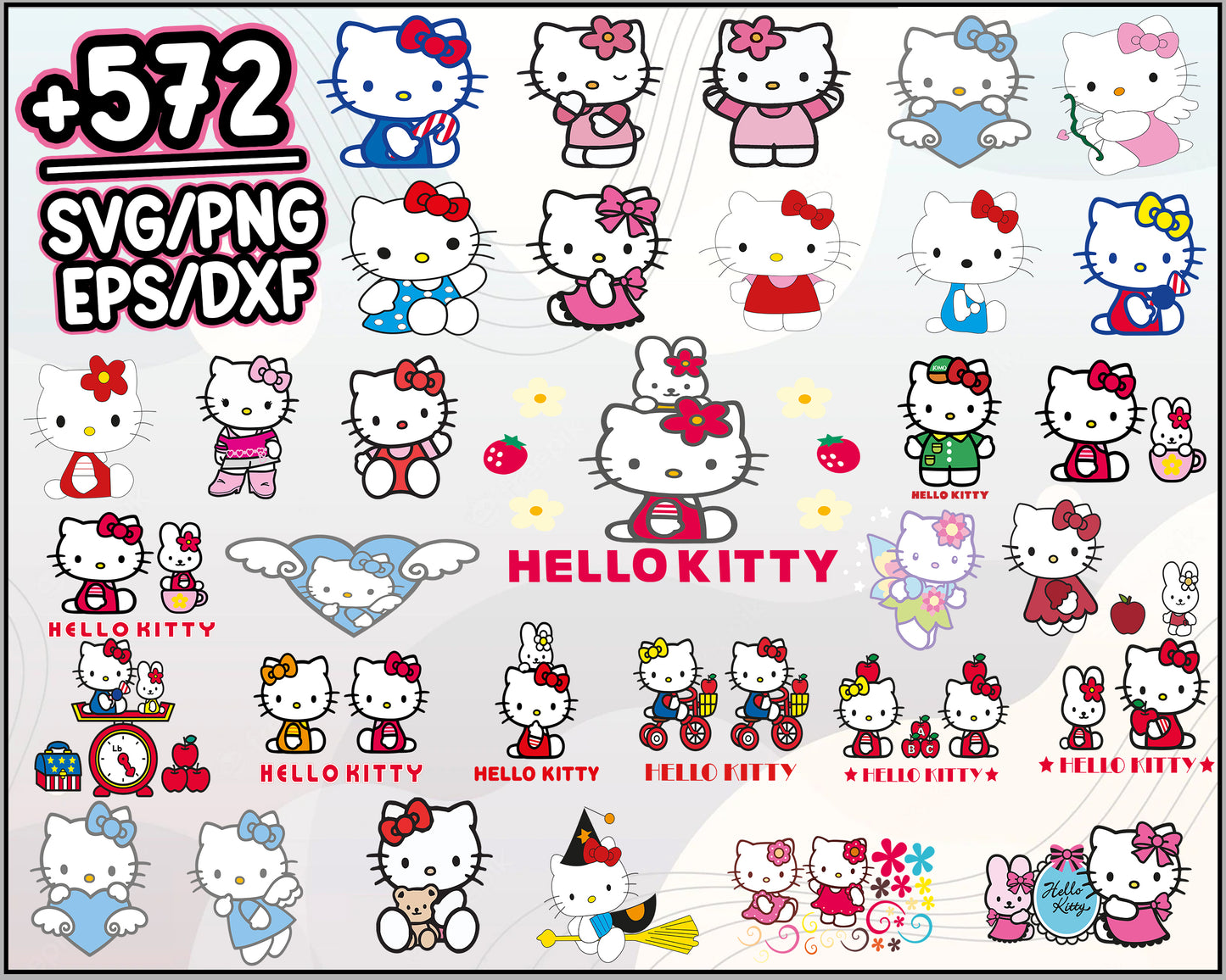 Hello kitty total SVG Bundle