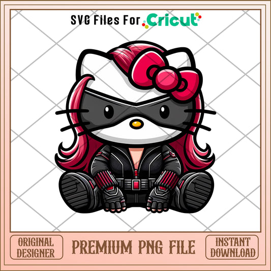 Hello kitty Deadpool  png, Marvel png, digital dowload