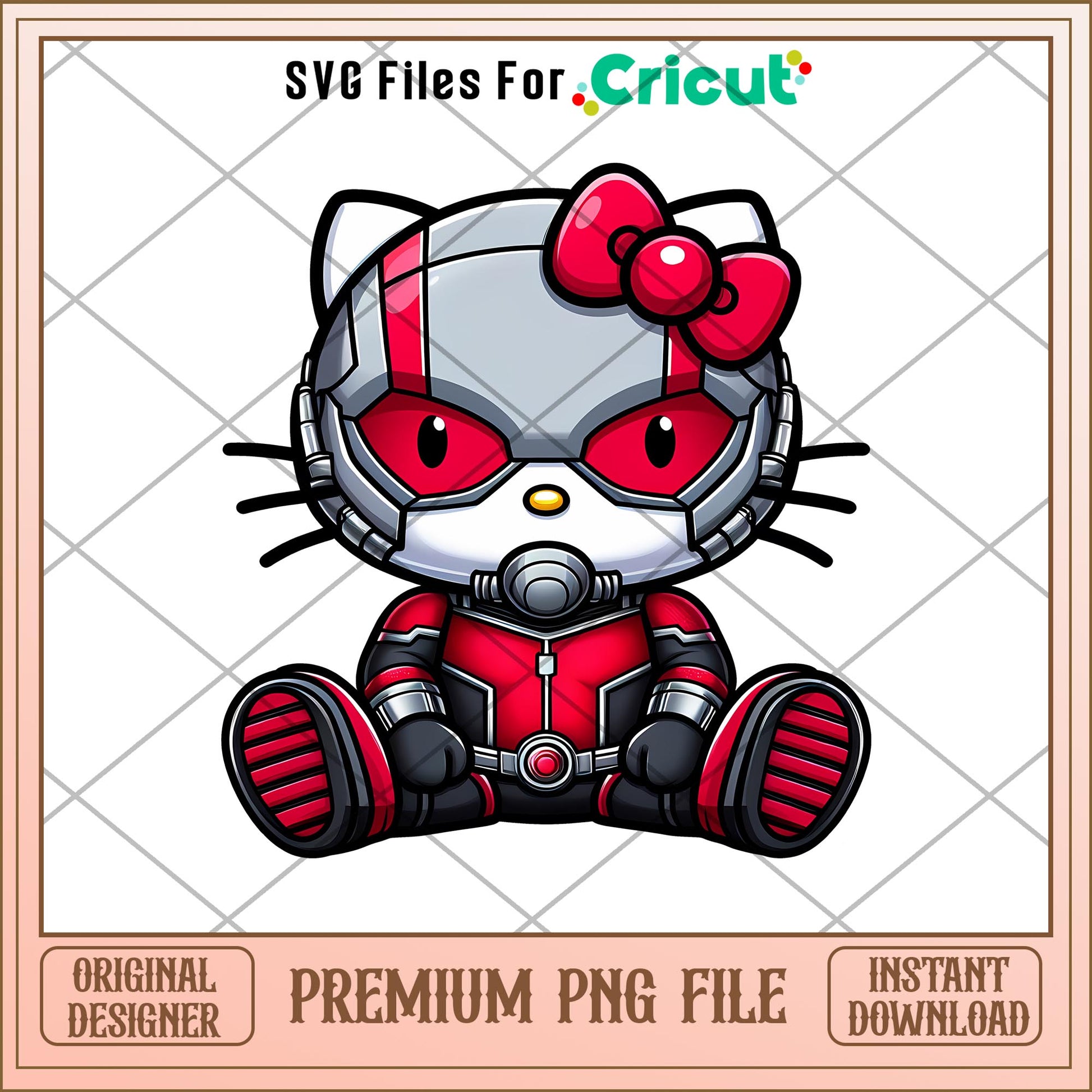 Hello kitty ant man  png, Marvel png, digital dowload