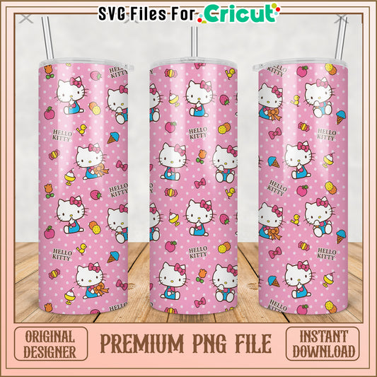 Hello kitty tumbler png, cute characters png, kuromi hello kitty​ png