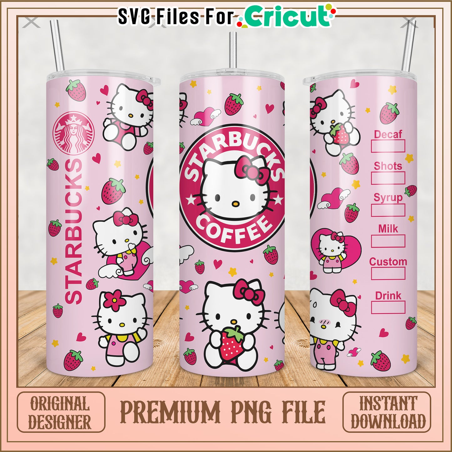 Hellow kitty tumbler illustration png, cute cartoon png, hello kitty​ png