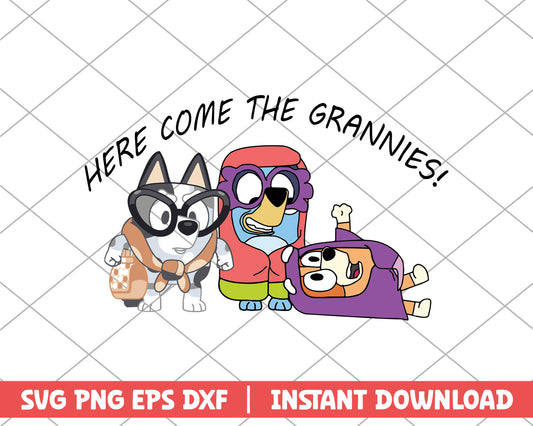 Here come the gannies cartoon svg 