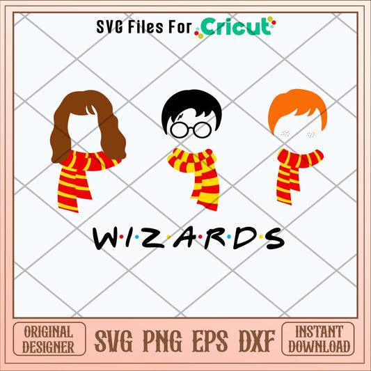 Hermione Ron and Harry Svg