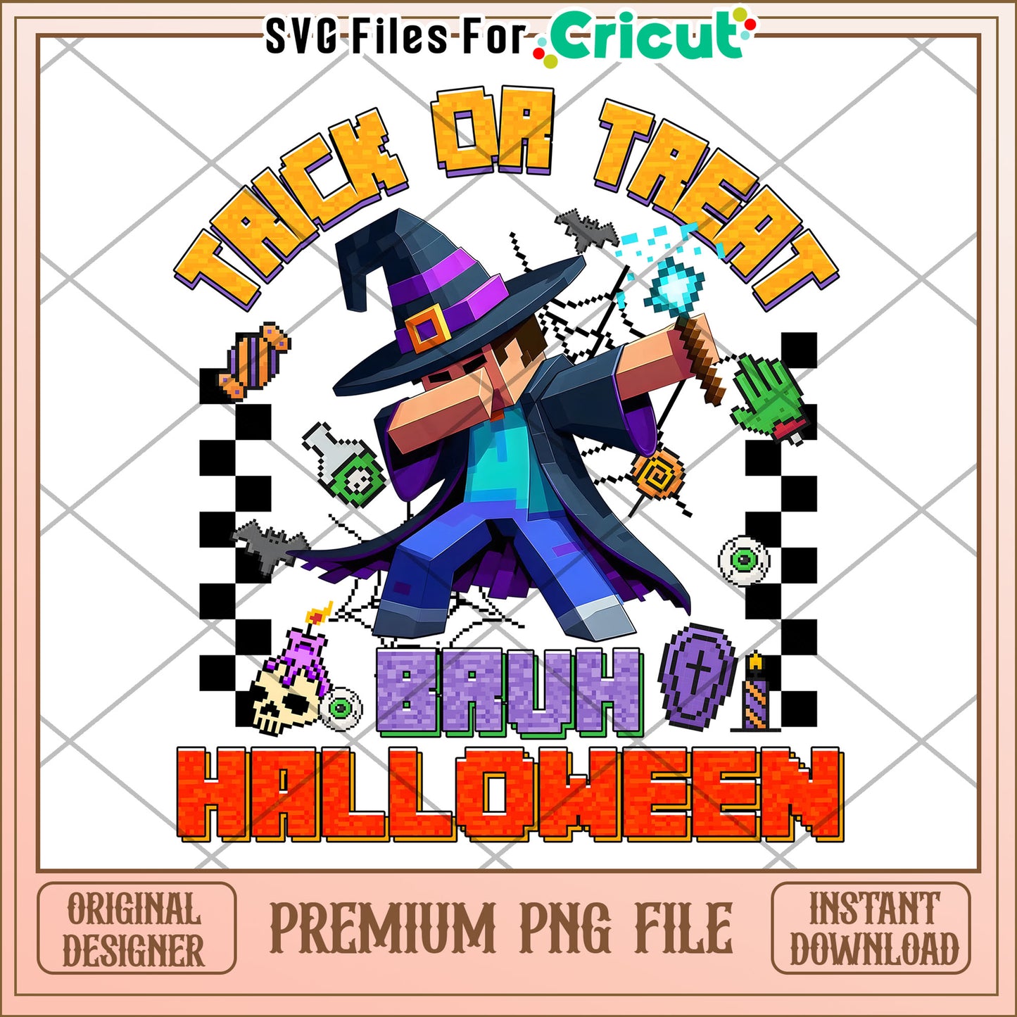 Herobrine witch png, halloween wallpaper​ png, halloween pumpkin png