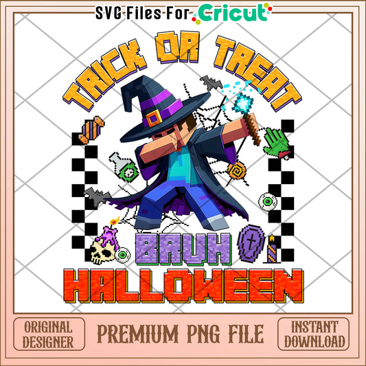 Herobrine witch png, halloween wallpaper​ png, halloween pumpkin png