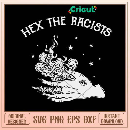 Hex the Racists Hand Svg