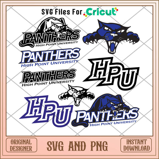 High Point Panthers svg, High Point Panthers svg bundle, NCAA svg