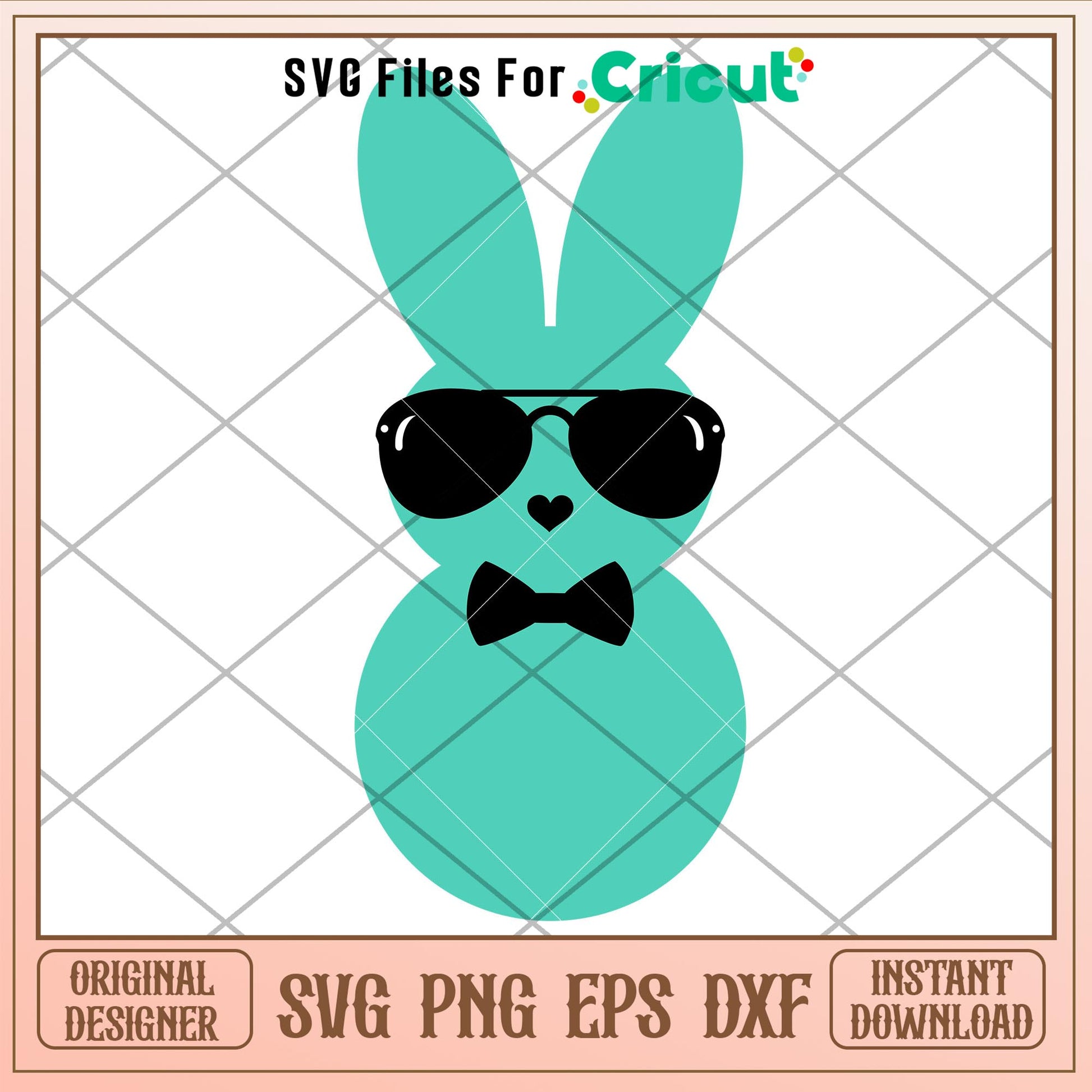 Hipster Easter Bunny Boys, Hipster Easter Bunnies Svg
