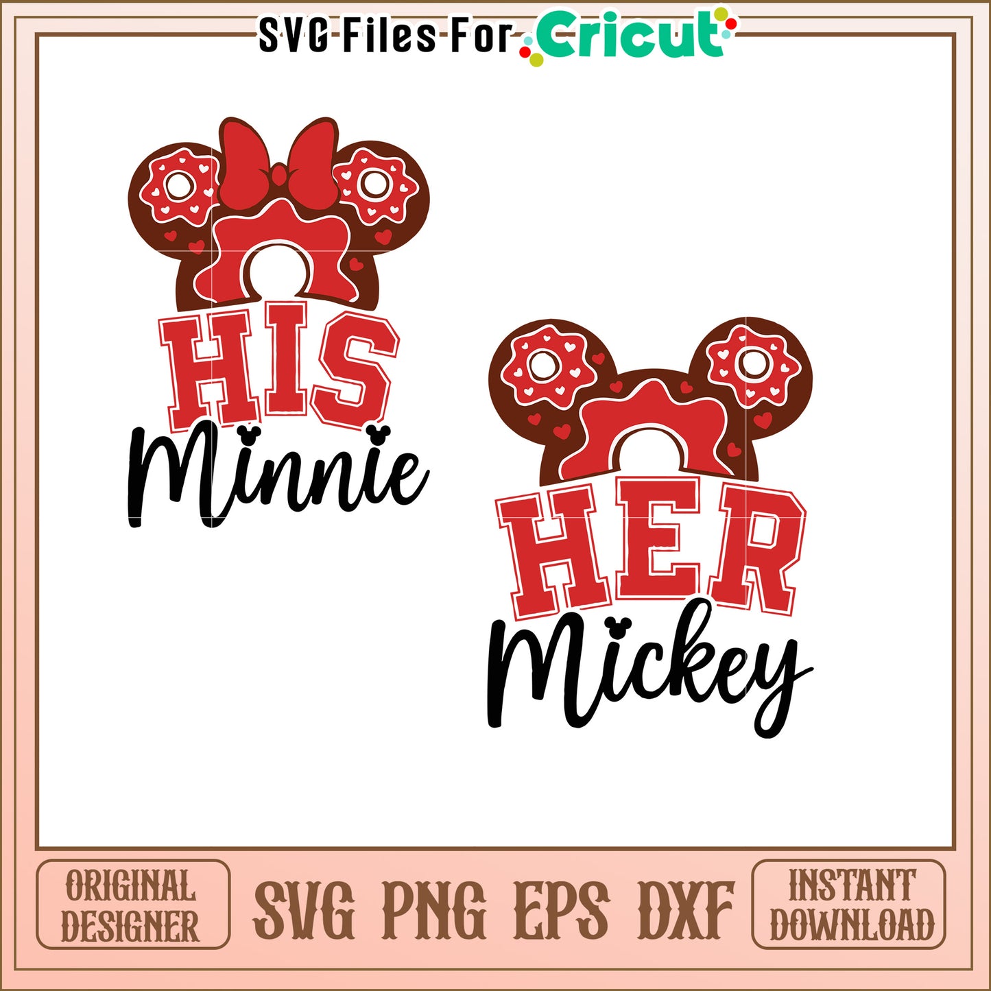 His and Hers Donut SVG Bundle